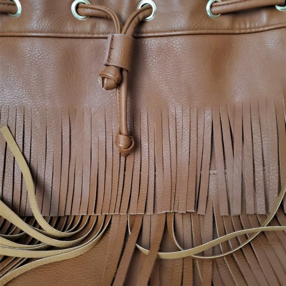 Brown Fringe Boho Bag/Purse - Picture 2 of 5
